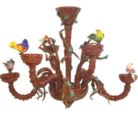 Coppia di lampadari Murano modello Ca’ Rezzonico 1960