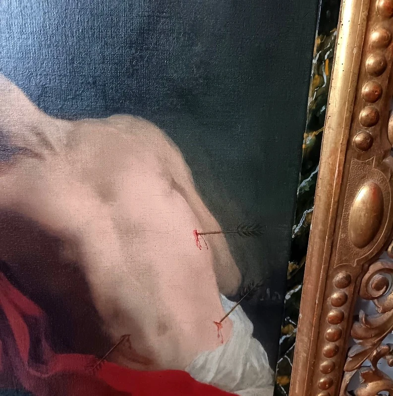 Olio su tela San Sebastiano del ’600 – Seguace del Carracci