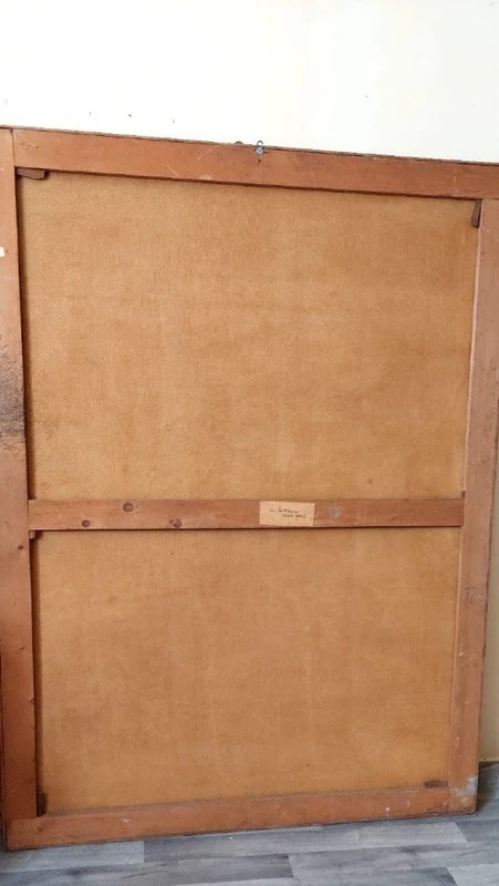 Grande dipinto olio su tela 2 mt x 1,50 mt- paesaggio animato - Charles Louis Verboeckhoven