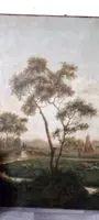Grande dipinto olio su tela 2 mt x 1,50 mt- paesaggio animato - Charles Louis Verboeckhoven