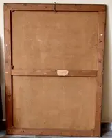 Grande peinture à l'huile sur toile 2 m x 1,50 m - paysage animé - Charles Louis Verboeckhoven