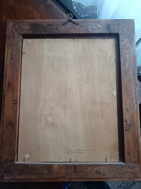 Huile sur panneau de bois St. Sebastian '900