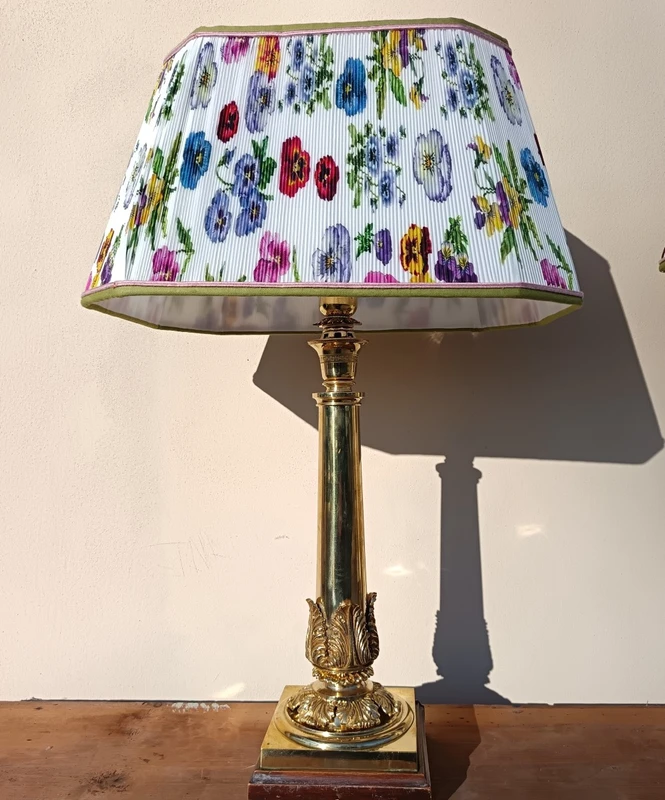 2 lampes en fonte de bronze - fin du 19e siècle