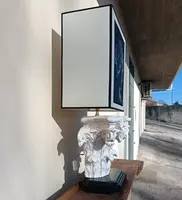 Lampe-capital en plâtre 1920