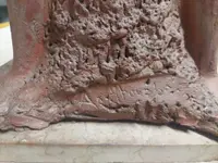 FEMALE NUDE SCULPTURE "ALBERTO SPARAPANI" TERRACOTTA SIGNED