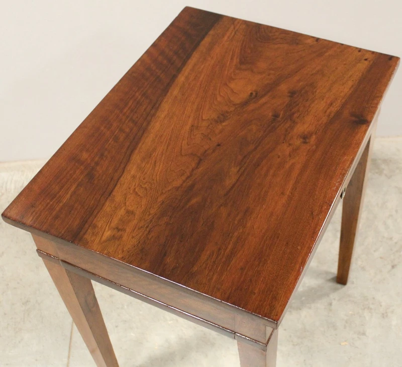 Antico tavolino Direttorio in noce 19°secolo