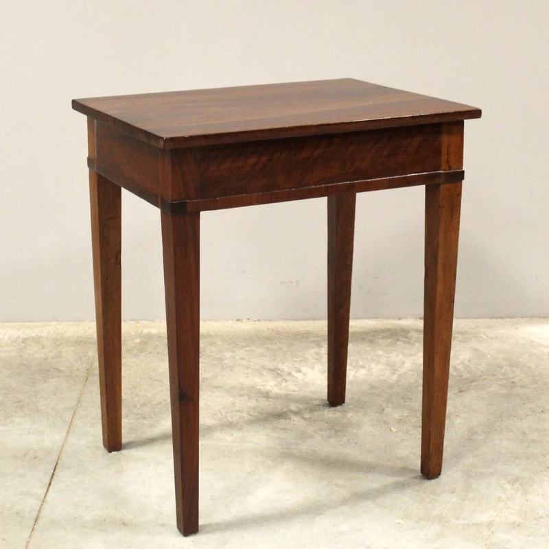 Antico tavolino Direttorio in noce 19°secolo