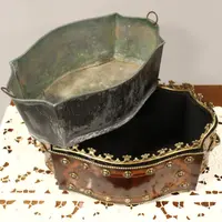 Centre de table jardiniere Napoleon III marqueté 19eme siecle