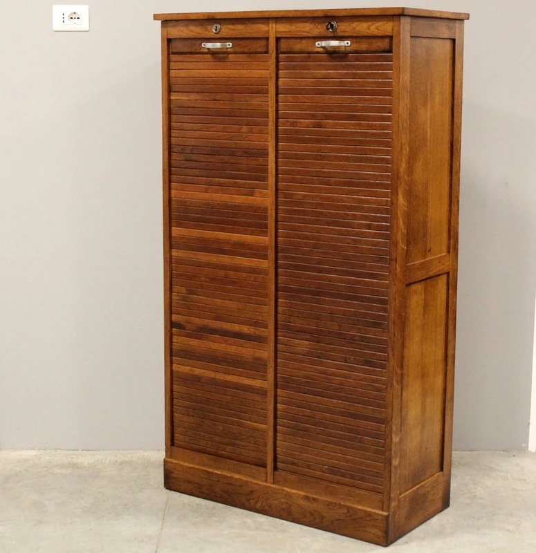 Antico classificatore serranda archivio schedario