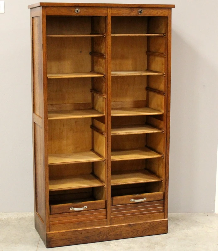 Antico classificatore serranda archivio schedario