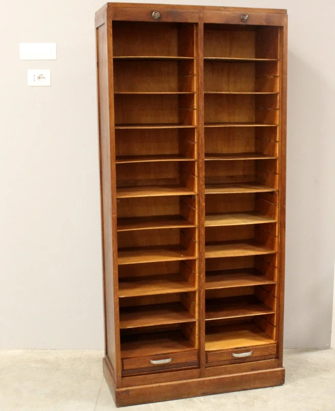 Antico classificatore serranda archivio schedario