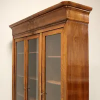 Bibliothèque ancienne Louis Philippe en noyer 19ème siècle