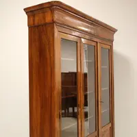 Bibliothèque ancienne Louis Philippe en noyer 19ème siècle