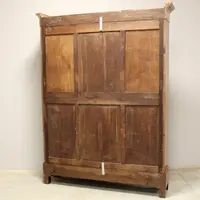 Bibliothèque ancienne Louis Philippe en noyer 19ème siècle