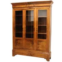 Bibliothèque ancienne Louis Philippe en noyer 19ème siècle