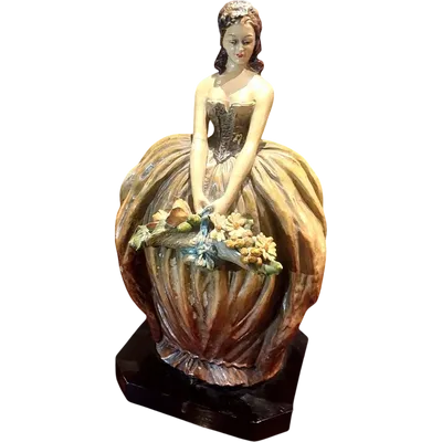 Important Painted Terracotta Work MOLLICA 1930s signed 35 Cm