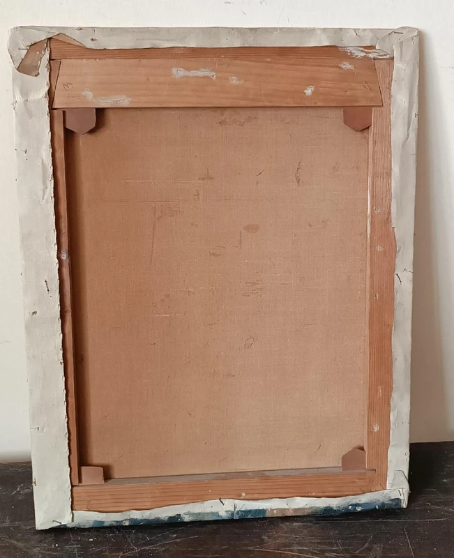 Oil painting on canvas late 19th century , portrait