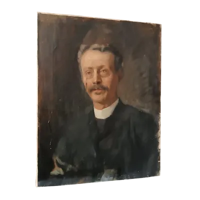 Oil painting on canvas late 19th century , portrait
