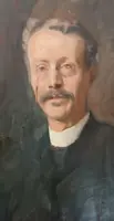 Oil painting on canvas late 19th century , portrait