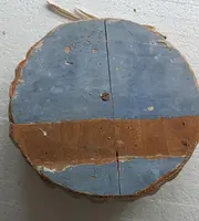 Antique baroque frieze, wooden rose window, Italy