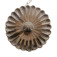 Antique baroque frieze, wooden rose window, Italy