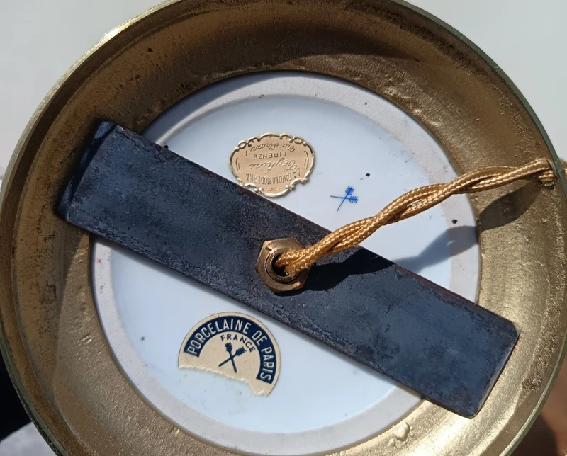 French ceramic lamp from the late 19th century.