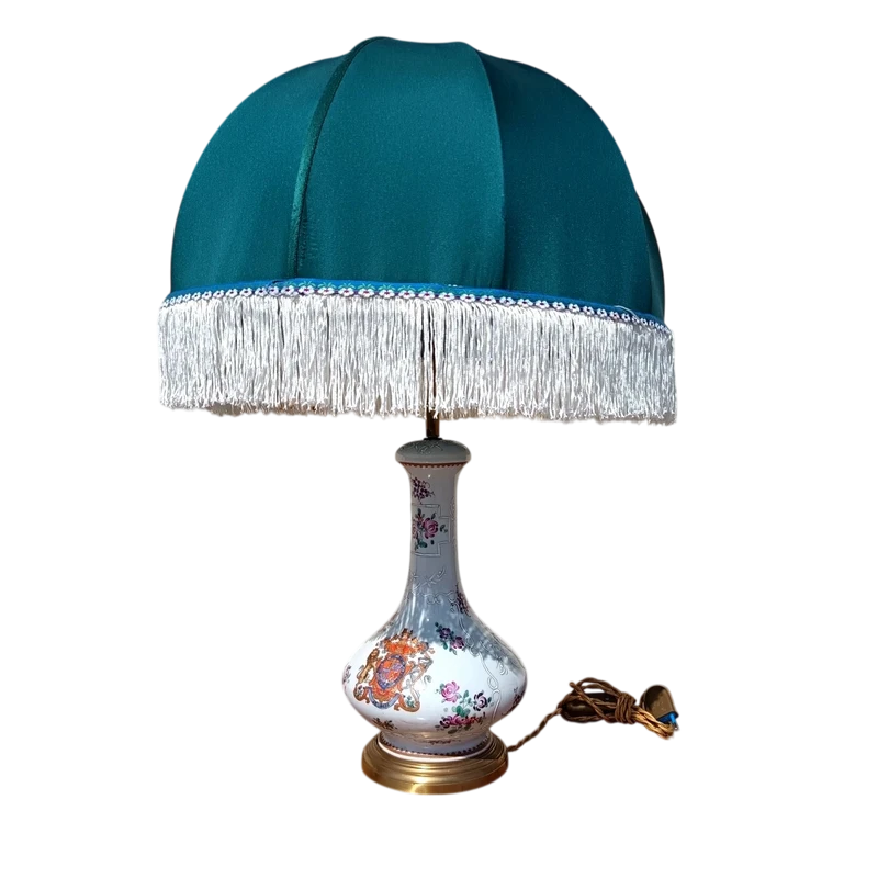 French ceramic lamp from the late 19th century.