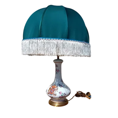 French ceramic lamp from the late 19th century.