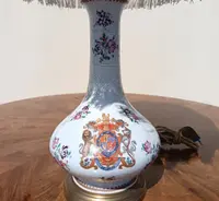 French ceramic lamp from the late 19th century.