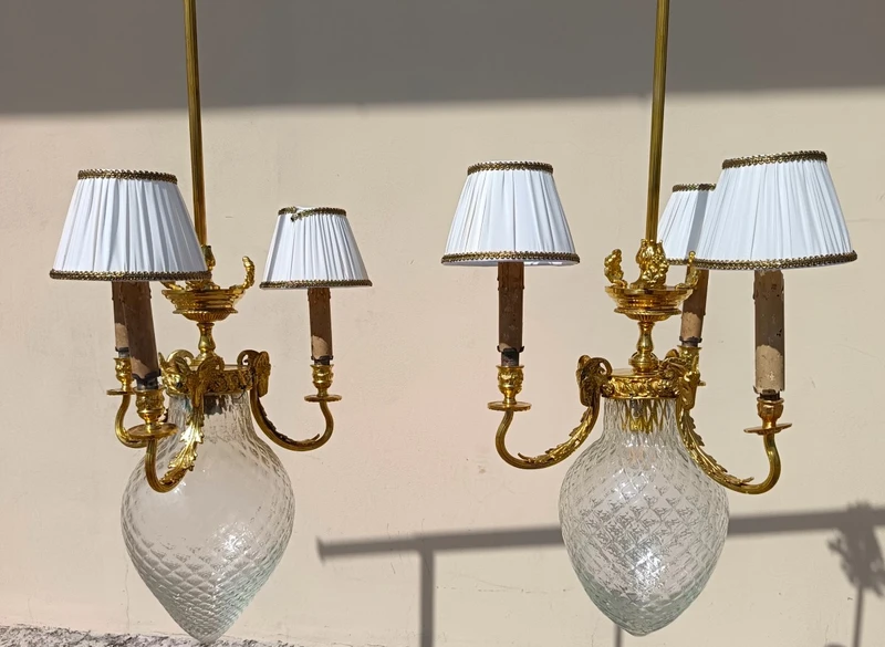 Pair of chandeliers Umbertini 1840 Torino