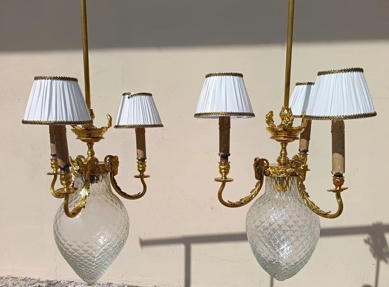 Pair of chandeliers Umbertini 1840 Torino