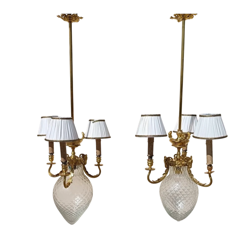 Pair of chandeliers Umbertini 1840 Torino