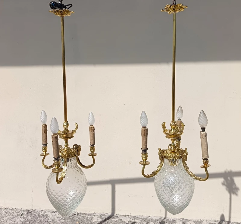 Pair of chandeliers Umbertini 1840 Torino