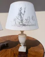 Pair of alabaster lamps 1930s