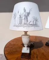 Pair of alabaster lamps 1930s