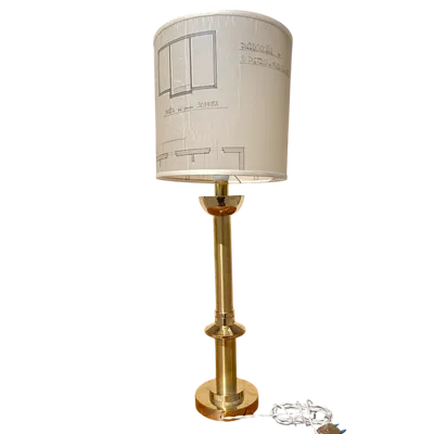 Rationalist bronze lamp 1930s