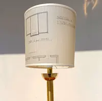 Rationalist bronze lamp 1930s