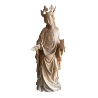 Antique wooden sculpture depicting St. Barbara h.70 cm