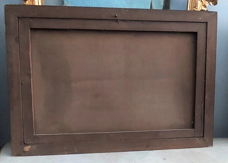 Dipinto olio su tela natura morta con fiori inizio  XIXsecolo Italia 99x69 cm