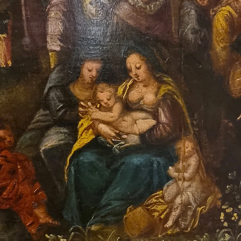 Oil on panel painting late 1500s the Tower of Babel Frans Francken II