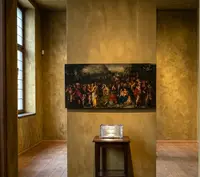 Oil on panel painting late 1500s the Tower of Babel Frans Francken II