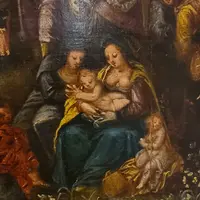 Oil on panel painting late 1500s the Tower of Babel Frans Francken II