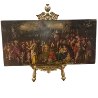 Oil on panel painting late 1500s the Tower of Babel Frans Francken II