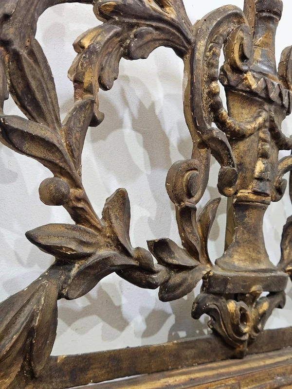 Imposing Louis XVI gilded wood mirror - 18th century