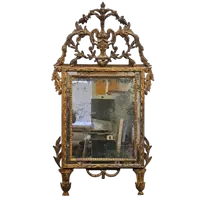 Imposing Louis XVI gilded wood mirror - 18th century