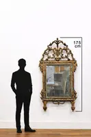 Imposing Louis XVI gilded wood mirror - 18th century