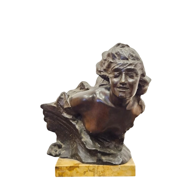 Bronzo firmato G. Parente su base in marmo – fine XIX