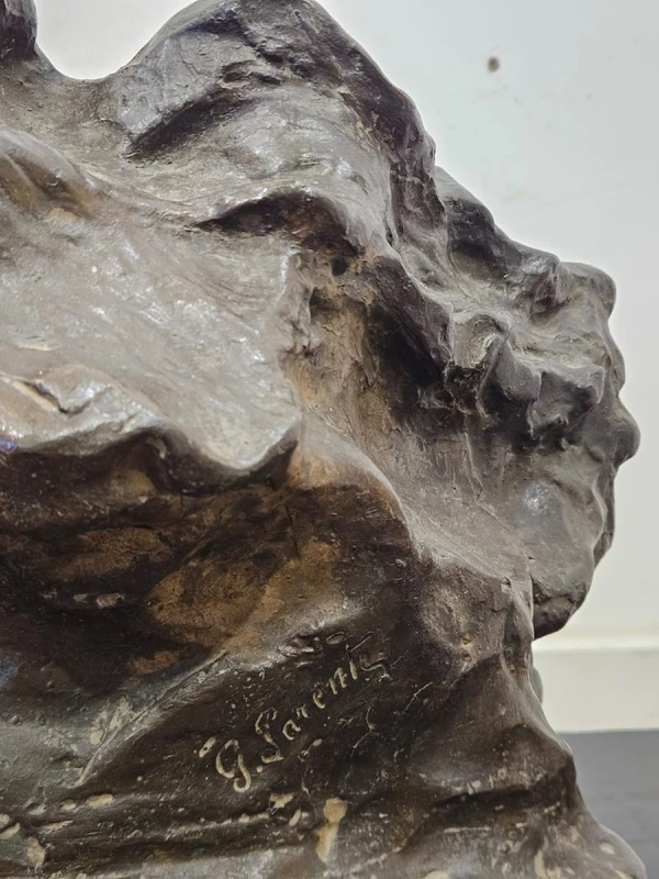 Bronzo firmato G. Parente su base in marmo – fine XIX