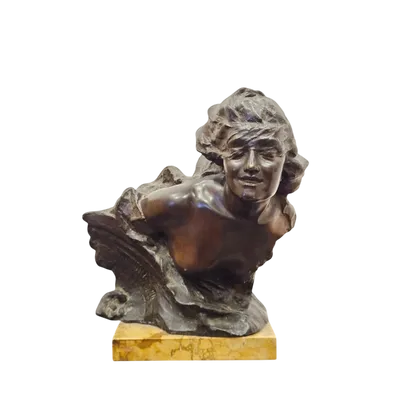 Bronze signed G. Parente on marble base - late 19th century