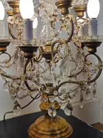 Paire de volants de table en cristal biseauté - début du 20e siècle